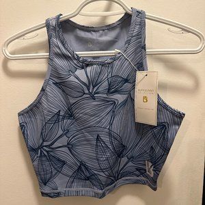 BuffBunny Aurora Crop Top Citrus Blue Small